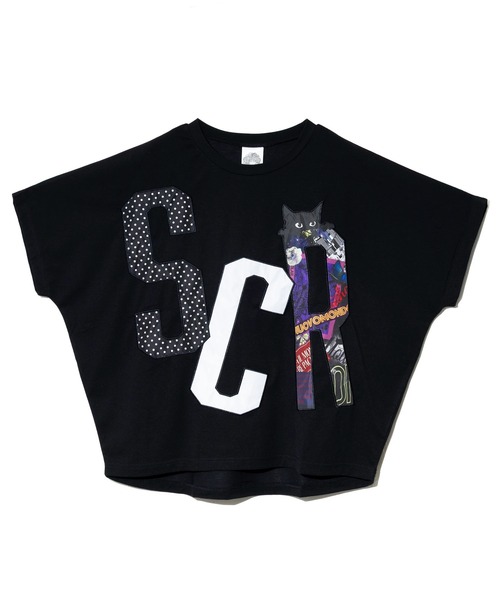 ScoLar（スカラー）の「ScoLar/スカラー　ロゴアップリケPO（Tシャツ/カットソー・レディース・ホワイト/サックスブルー/ブラック・FREE）」の16枚目の写真