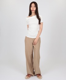 one shoulder twist t-shirt