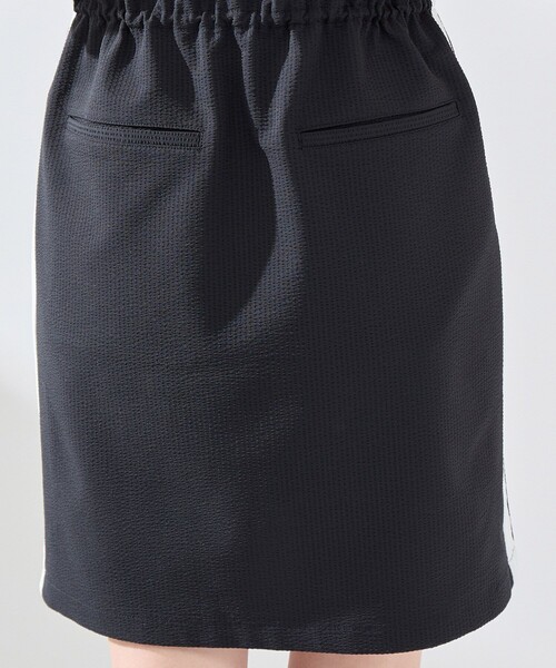 JUN&ROPE'（ジュンアンドロペ）の「【撥水】【ストレッチ】シアサッカードロストポロワンピース（ワンピース・レディース・ブラック/ブラック系その他・L/M/S）」の16枚目の写真