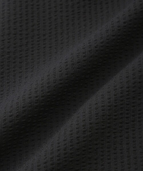 JUN&ROPE'（ジュンアンドロペ）の「【撥水】【ストレッチ】シアサッカードロストポロワンピース（ワンピース・レディース・ブラック/ブラック系その他・L/M/S）」の8枚目の写真