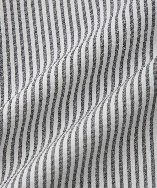 JUN&ROPE'（ジュンアンドロペ）の「【撥水】【ストレッチ】シアサッカードロストポロワンピース（ワンピース・レディース・ブラック/ブラック系その他・L/M/S）」の6枚目の写真