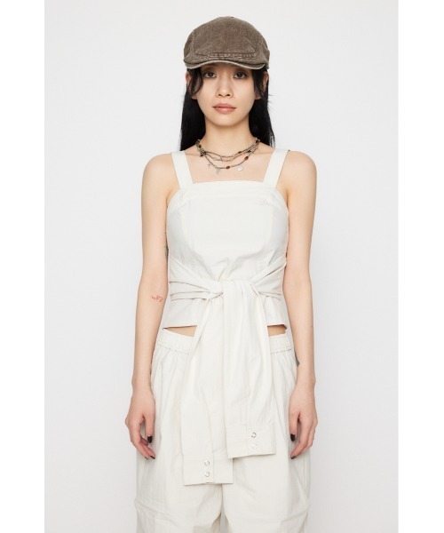 LAGUA GEM(ラグアジェム)の「SLEEVE DOCKING ベアトップ(その他トップス・レディース・アイボリー/カーキ/グレー・SMALL/MEDIUM)」の22枚目の写真