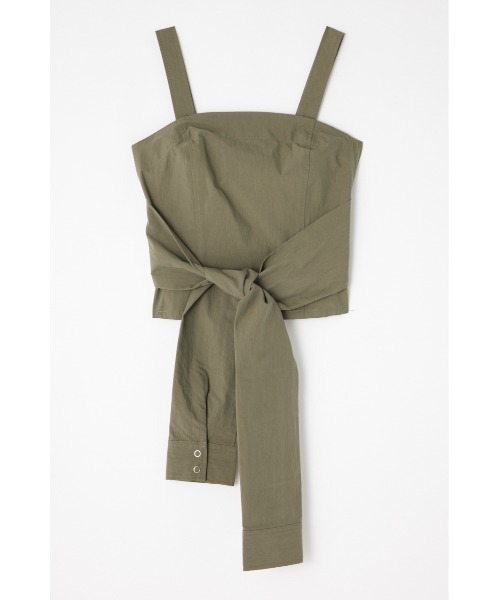 LAGUA GEM(ラグアジェム)の「SLEEVE DOCKING ベアトップ(その他トップス・レディース・アイボリー/カーキ/グレー・SMALL/MEDIUM)」の13枚目の写真