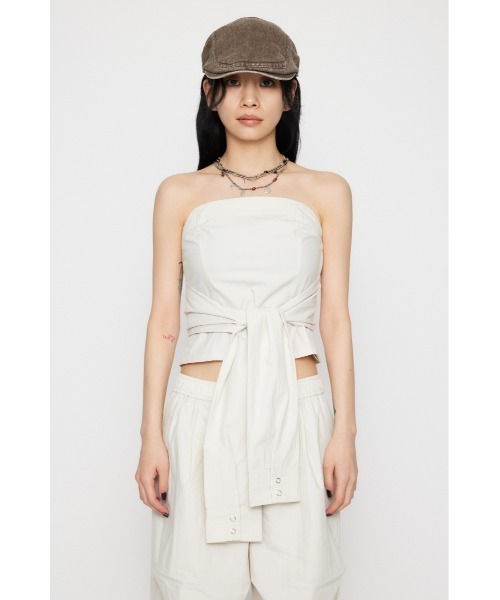 LAGUA GEM(ラグアジェム)の「SLEEVE DOCKING ベアトップ(その他トップス・レディース・アイボリー/カーキ/グレー・SMALL/MEDIUM)」の15枚目の写真