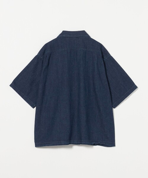 てつ　BLUE BLUE 加工 ショートスリーブ デニムシャツ 1 別注】＜FILL THE BILL＞ ショートスリーブ デニムシャツ