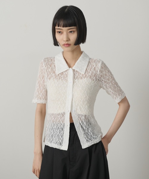 AIC.(エーアイシー)の「レースポロトップス(ポロシャツ・レディース・ブラック/ホワイト・FREE)」の20枚目の写真