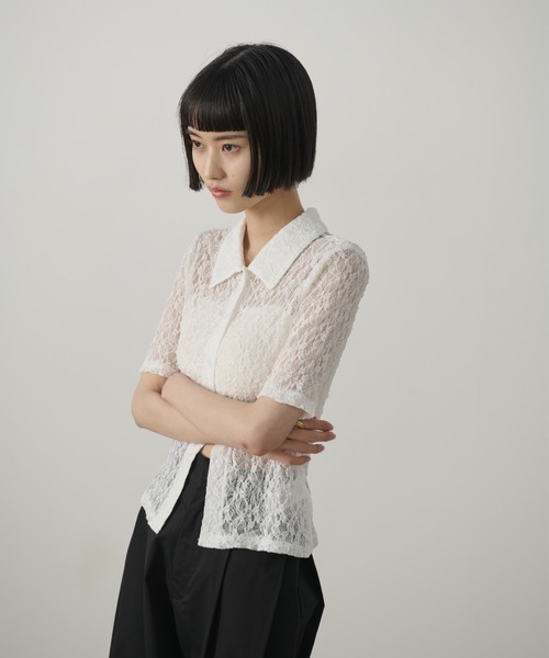 AIC.(エーアイシー)の「レースポロトップス(ポロシャツ・レディース・ブラック/ホワイト・FREE)」の21枚目の写真