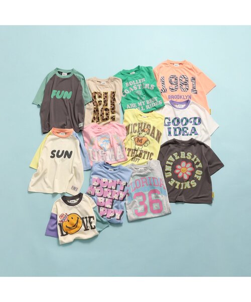 BREEZE（ブリーズ）の「【EASYドライ】ラグランTシャツ_ジュニア対応（Tシャツ/カットソー・キッズ・レインボー/チャコール・80/90/100/110/120/130/140）」の8枚目の写真