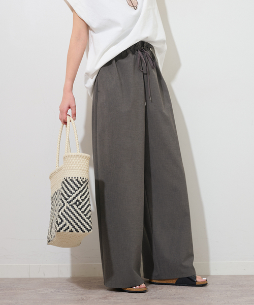 JOURNAL STANDARD relume(ジャーナルスタンダード レリューム)の「【MULTI FUNC+】 防シワ / 速乾 / 接触冷感 / 2wayストレッチイージー(その他パンツ・レディース・チャコールグレー/ネイビー・36/38)」の7枚目の写真
