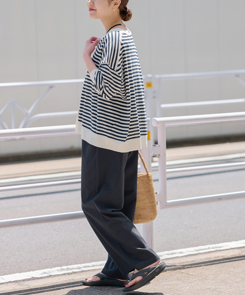 JOURNAL STANDARD relume(ジャーナルスタンダード レリューム)の「【MULTI FUNC+】 防シワ / 速乾 / 接触冷感 / 2wayストレッチイージー(その他パンツ・レディース・チャコールグレー/ネイビー・36/38)」の10枚目の写真