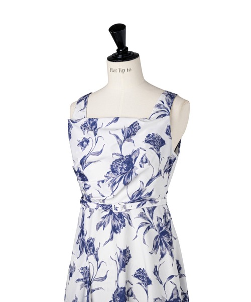 【Her lip to】Dahlia Belted Dress Dahlia Belted Dress（ワンピース）｜Her lip to（ハーリップトゥー