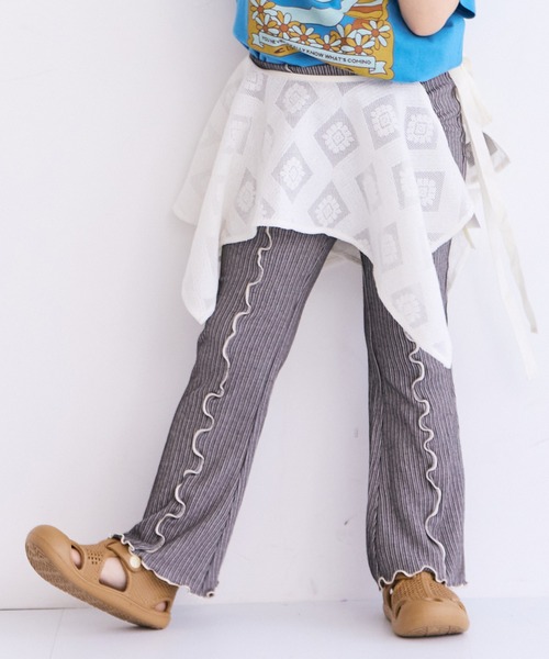 MARKEY'S（マーキーズ）の「メローフレアーパンツ（その他パンツ・キッズ・ブラック/ピンク/ライトグリーン/ライトブルー・100/140/130/120/110/90/150）」の5枚目の写真