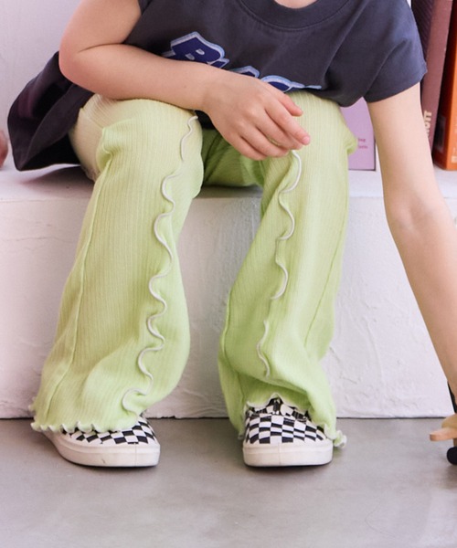 MARKEY'S（マーキーズ）の「メローフレアーパンツ（その他パンツ・キッズ・ブラック/ピンク/ライトグリーン/ライトブルー・100/140/130/120/110/90/150）」の12枚目の写真