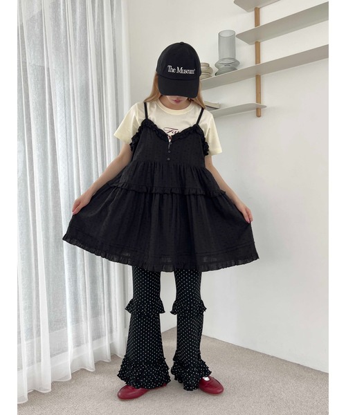 DT♪ GABRIELLE ドリルフレアパンツ 関税込 ドットフリルフレアパンツ（その他パンツ）｜WC（ダブル シー