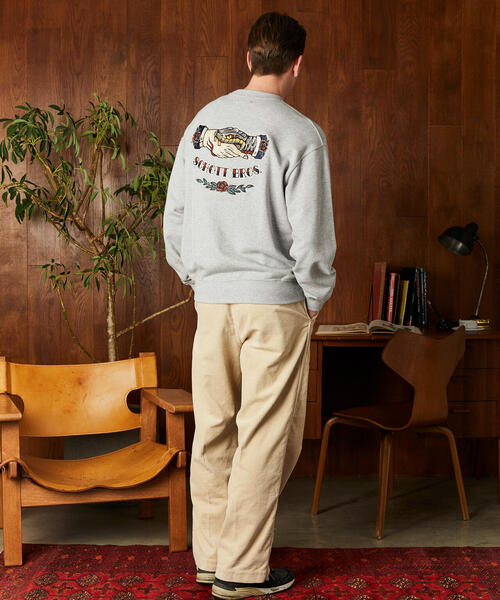 Schott/ショット/SHAKE HAND SNAKE CREW SWEAT/シェイクハンド