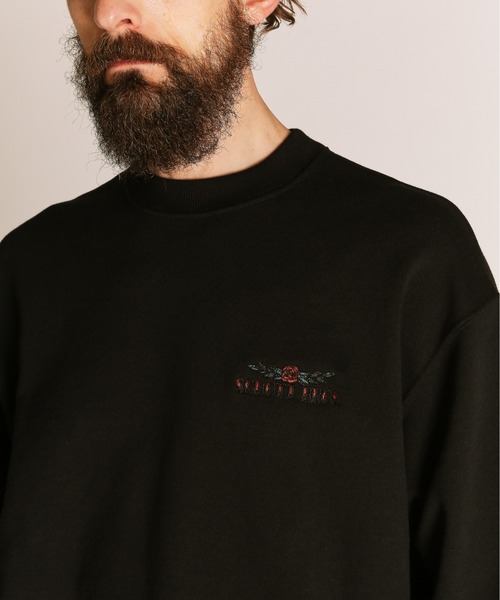 schott（ショット）の「Schott/ショット/SHAKE HAND SNAKE CREW SWEAT/シェイクハンド スネーク クルースウェット（スウェット・メンズ・ブラック/グレー/ネイビー・M/L/XL/2XL）」の5枚目の写真