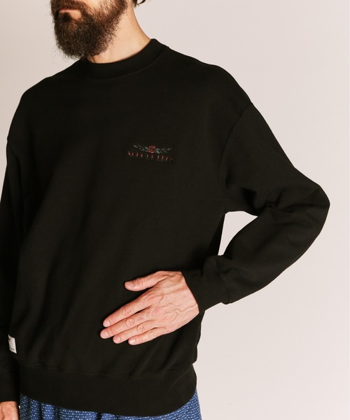 schott（ショット）の「Schott/ショット/SHAKE HAND SNAKE CREW SWEAT/シェイクハンド スネーク クルースウェット（スウェット・メンズ・ブラック/グレー/ネイビー・M/L/XL/2XL）」の6枚目の写真