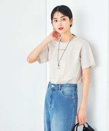 【コットン100%】コンパクト刺繍ロゴTシャツ