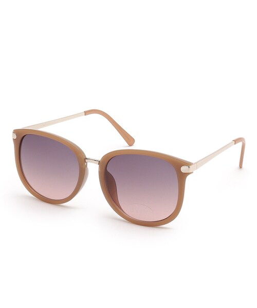 SHOO・LA・RUE(シューラルー)の「ライトカラーフレームサングラス(サングラス・レディース・サンドベージュ/ブラウン系/ダークブラウン・00)」の1枚目の写真