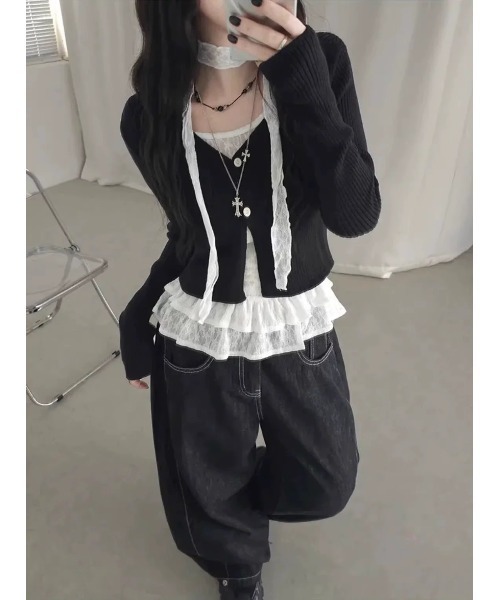 ARCHIVER（アーカイバ）の「【Lp】ストールセットレースフリルブラウス（シャツ/ブラウス・レディース・アイボリー/ホワイト・SMALL/MEDIUM/LARGE）」の18枚目の写真