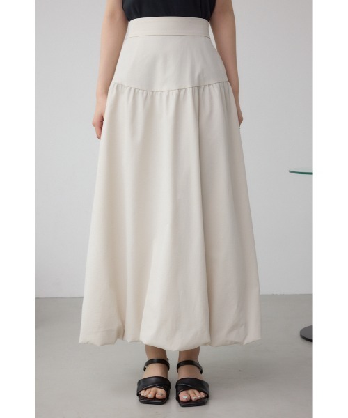 AZUL by moussy（アズールバイマウジー）の「C/T撥水バルーンギャザースカート（スカート・レディース・ブルー/ブラック/ライトベージュ・SMALL/MEDIUM）」の19枚目の写真