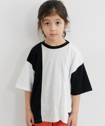 QUNTSTYLE（キュントスタイル）の「配色切替Ｔシャツ（男の子・女の子）（Tシャツ/カットソー・キッズ）」