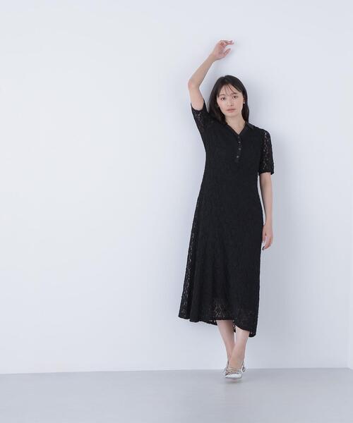 NATURAL BEAUTY BASIC(ナチュラルビューティーベーシック)の「◇スキッパーシュリンクレースワンピース(ワンピース・レディース・ブラック/オフホワイト・MEDIUM/P/S)」の18枚目の写真