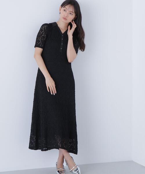 NATURAL BEAUTY BASIC(ナチュラルビューティーベーシック)の「◇スキッパーシュリンクレースワンピース(ワンピース・レディース・ブラック/オフホワイト・MEDIUM/P/S)」の19枚目の写真