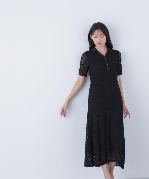 NATURAL BEAUTY BASIC(ナチュラルビューティーベーシック)の「◇スキッパーシュリンクレースワンピース(ワンピース・レディース・ブラック/オフホワイト・MEDIUM/P/S)」の21枚目の写真