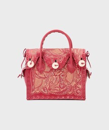 カービングトライブス Carving Tribes ピンクレザー ハンドバッグ GRACE CONTINENTAL Carving Tribes Maestra S カービング
