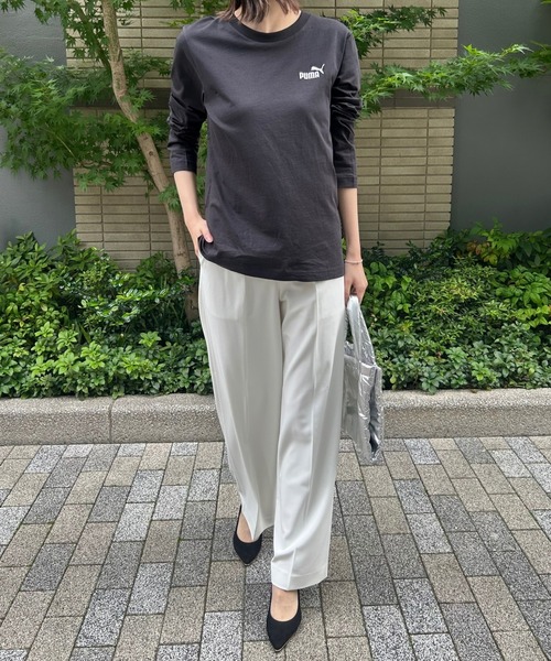 PUMA(プーマ)の「【PUMA】ESS NO.1 ロゴLS Tシャツ(Tシャツ/カットソー・レディース・ブラック・M/L/XL/XXL)」の4枚目の写真