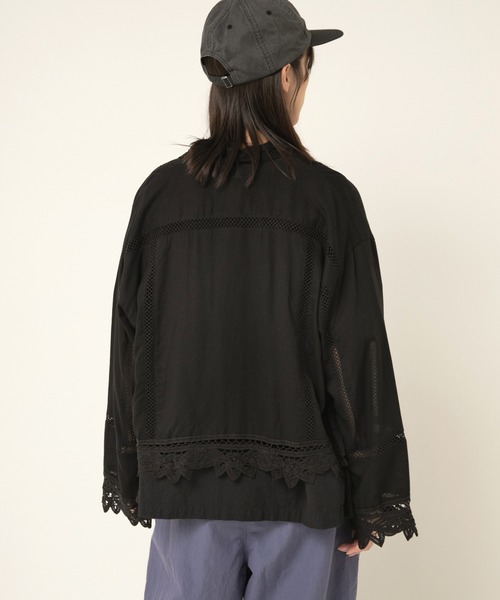 セール】B2921 バテンレースシャツジャケット（シャツ/ブラウス）｜RNA