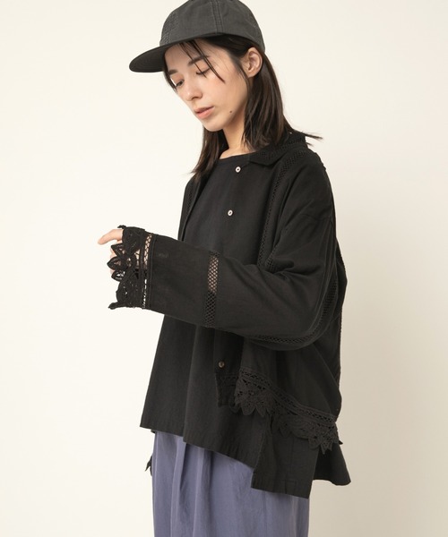 セール】B2921 バテンレースシャツジャケット（シャツ/ブラウス）｜RNA