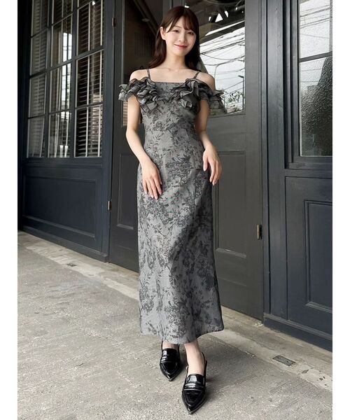 dazzlin（ダズリン）の「【WEB限定】カスレフラワーIラインワンピース