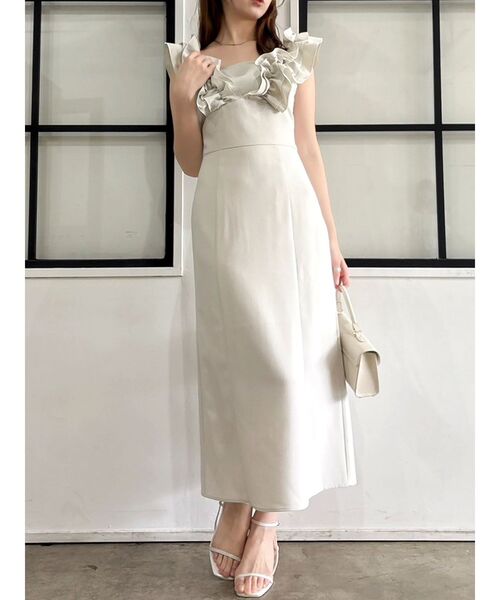 カスレフラワーIラインワンピース　dazzlin ダズリン カスレフラワーIラインワンピース dazzlin ダズリン ダズリン dazzlin