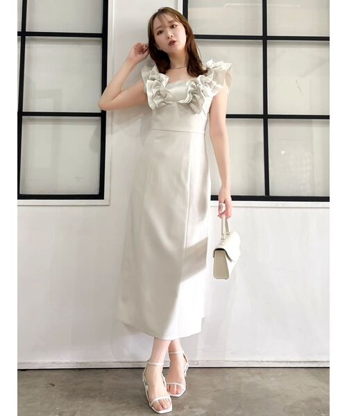 dazzlin ダズリン カスレフラワーIラインワンピース トワルドジュイ　白 DA2342EW25342_39_l.jpg