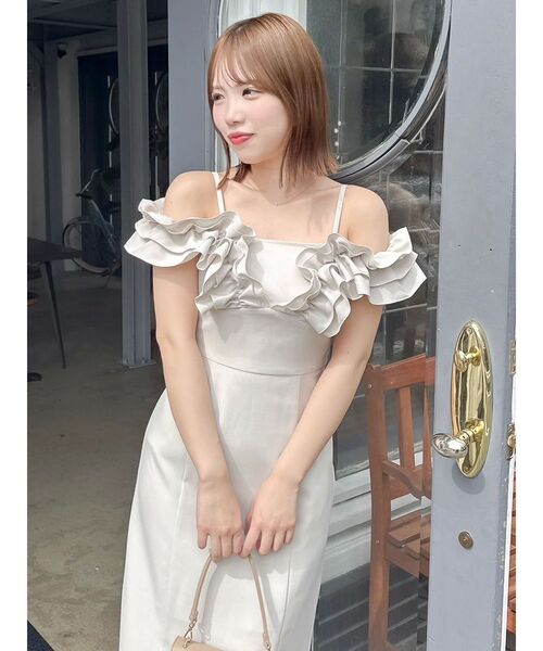 セール】【WEB限定】カスレフラワーIラインワンピース（ワンピース