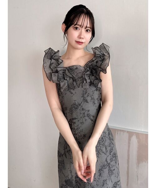 セール】【WEB限定】カスレフラワーIラインワンピース（ワンピース