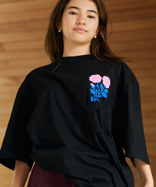 rehacer(レアセル)の「rehacer : BloomPocket Relax Fit T-Shirt / ブルームポケット リラックスフィット Tシャツ(Tシャツ/カットソー・メンズ・ホワイト/ブラック・SMALL/MEDIUM/LARGE/X-LARGE)」の14枚目の写真