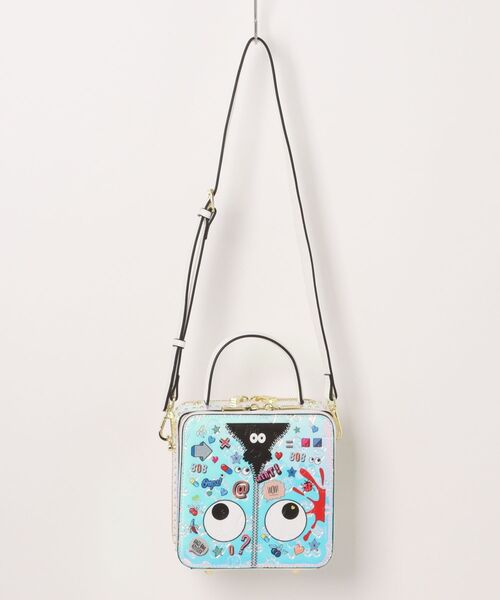 INGRESSO（イングレッソ）の「【 EYE theme / アイ テーマ 】 スクエア 2way ショルダーバッグ（ショルダーバッグ・レディース・ブルー系/ピンク系・FREE）」の2枚目の写真