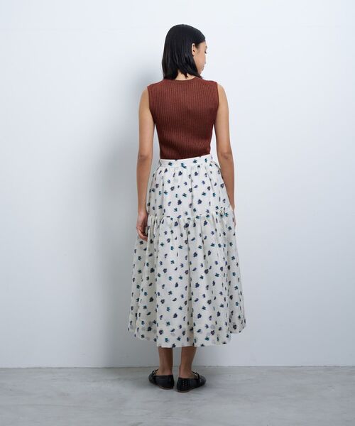 LANVIN en Bleu（ランバンオンブルー）の「ｆｌｅｕｒｅｔｔｅシャガードスカート（スカート・レディース・オフホワイト/ブラック・36/38/40）」の5枚目の写真