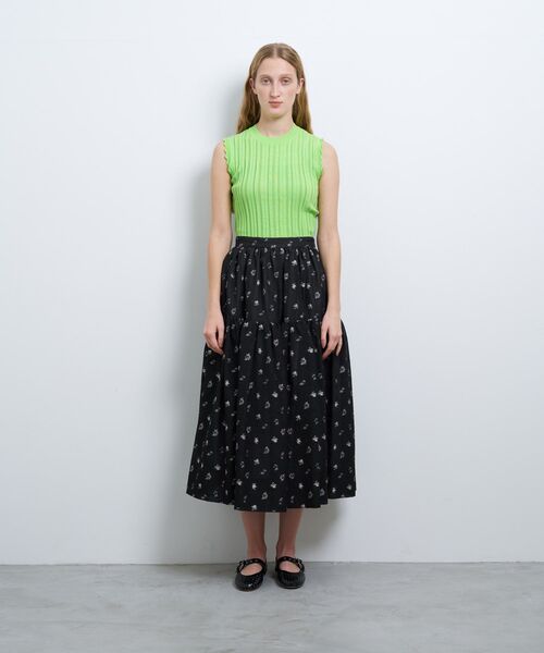 LANVIN en Bleu（ランバンオンブルー）の「ｆｌｅｕｒｅｔｔｅシャガードスカート（スカート・レディース・オフホワイト/ブラック・36/38/40）」の10枚目の写真