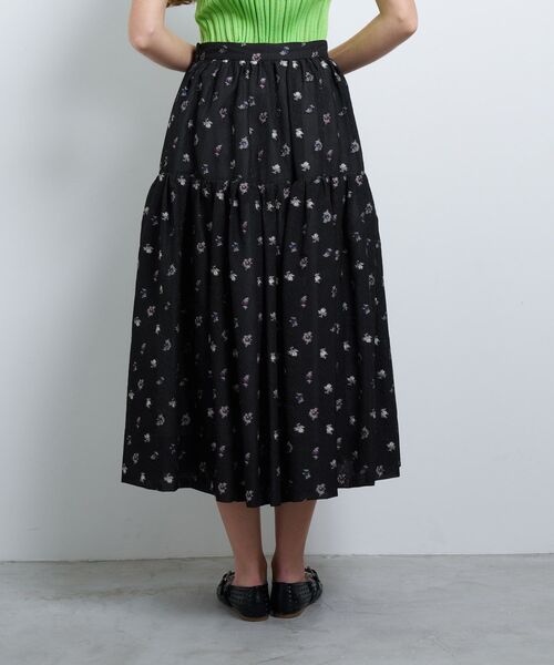 LANVIN en Bleu（ランバンオンブルー）の「ｆｌｅｕｒｅｔｔｅシャガードスカート（スカート・レディース・オフホワイト/ブラック・36/38/40）」の14枚目の写真