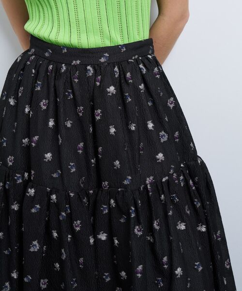 LANVIN en Bleu（ランバンオンブルー）の「ｆｌｅｕｒｅｔｔｅシャガードスカート（スカート・レディース・オフホワイト/ブラック・36/38/40）」の15枚目の写真