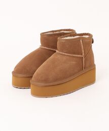 EMU Australia（エミューオーストラリア）の「【EMU（エミュ）】ムートンブーツ　ショート丈 ミニ丈 ショートブーツ　厚底（ブーツ）」