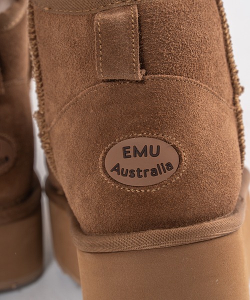 EMU Australia（エミューオーストラリア）の「【EMU（エミュ）】ムートンブーツ　ショート丈 ミニ丈 ショートブーツ　厚底（ブーツ・レディース・ブラック/ライトブラウン/ブラウン/チャコールグレー・6/8/5/7）」の20枚目の写真