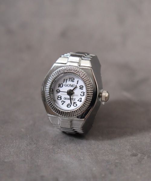 FUNALIVE（ファンアライブ）の「watch ring 時計型指輪　フリーサイズ仕様 oku-ring-g4（リング・メンズ・ピンク/パープル系その他3/ゴールド系3/イエロー系その他/ゴールド系/シルバー系6/ピンク系その他/ブラック系その他2/ブルー系その他2/ブルー系その他3/イエロー系その他3/グリーン/ゴールド系2/ゴールド系4/ゴールド系9/ゴールド系その他6/シルバー系3/シルバー系5/パープル系その他/パープル系その他2/ピンク系7/ホワイト/ホワイト系その他/ホワイト系その他3/レッド系その他/レッド系その他3/B/ゴールド系1/シルバー/シルバー系2/シルバー系4/ピンク系6/ピンク系その他6/ブラック系その他/ブラック系その他3/ホワイト系その他2/ホワイト系その他4/レッド系その他2/イエロー/グリーン系その他/ゴールド系5/ゴールド系6/ゴールド系7/ゴールド系8/シルバー系1/その他1/ピンク系その他2/ピンク系その他4/ブルー系その他・FREE）」の3枚目の写真
