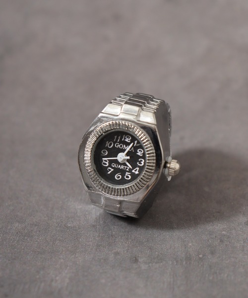 FUNALIVE（ファンアライブ）の「watch ring 時計型指輪　フリーサイズ仕様 oku-ring-g4（リング・メンズ・ピンク/パープル系その他3/ゴールド系3/イエロー系その他/ゴールド系/シルバー系6/ピンク系その他/ブラック系その他2/ブルー系その他2/ブルー系その他3/イエロー系その他3/グリーン/ゴールド系2/ゴールド系4/ゴールド系9/ゴールド系その他6/シルバー系3/シルバー系5/パープル系その他/パープル系その他2/ピンク系7/ホワイト/ホワイト系その他/ホワイト系その他3/レッド系その他/レッド系その他3/B/ゴールド系1/シルバー/シルバー系2/シルバー系4/ピンク系6/ピンク系その他6/ブラック系その他/ブラック系その他3/ホワイト系その他2/ホワイト系その他4/レッド系その他2/イエロー/グリーン系その他/ゴールド系5/ゴールド系6/ゴールド系7/ゴールド系8/シルバー系1/その他1/ピンク系その他2/ピンク系その他4/ブルー系その他・FREE）」の6枚目の写真