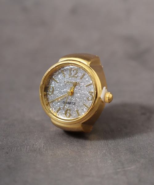 FUNALIVE（ファンアライブ）の「watch ring 時計型指輪　フリーサイズ仕様 oku-ring-g4（リング・メンズ・ピンク/パープル系その他3/ゴールド系3/イエロー系その他/ゴールド系/シルバー系6/ピンク系その他/ブラック系その他2/ブルー系その他2/ブルー系その他3/イエロー系その他3/グリーン/ゴールド系2/ゴールド系4/ゴールド系9/ゴールド系その他6/シルバー系3/シルバー系5/パープル系その他/パープル系その他2/ピンク系7/ホワイト/ホワイト系その他/ホワイト系その他3/レッド系その他/レッド系その他3/B/ゴールド系1/シルバー/シルバー系2/シルバー系4/ピンク系6/ピンク系その他6/ブラック系その他/ブラック系その他3/ホワイト系その他2/ホワイト系その他4/レッド系その他2/イエロー/グリーン系その他/ゴールド系5/ゴールド系6/ゴールド系7/ゴールド系8/シルバー系1/その他1/ピンク系その他2/ピンク系その他4/ブルー系その他・FREE）」の2枚目の写真