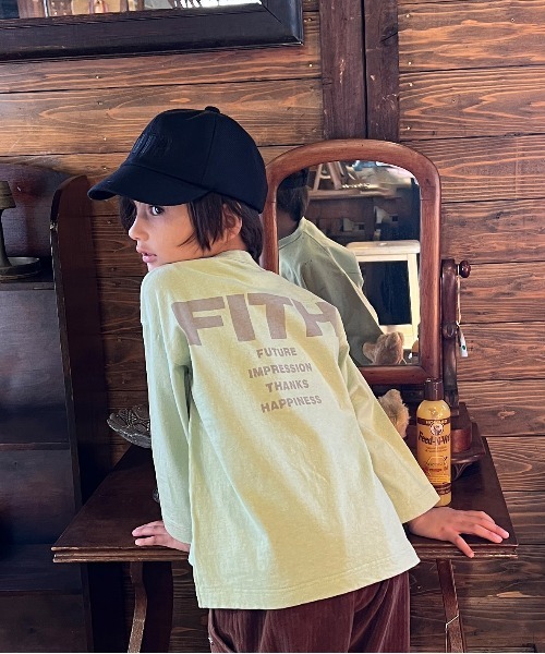 FITH（フィス）の「Back Logo Long Sleeve Tee（Tシャツ/カットソー・キッズ・グリーン/イエロー・125/115）」の2枚目の写真